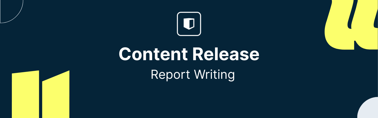 New Course: Report Writing